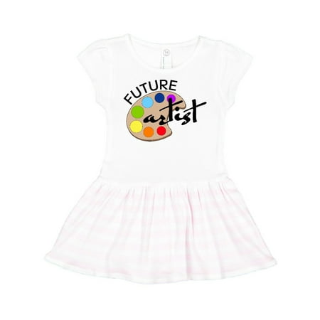 

Inktastic Future Artist with Paints Gift Toddler Girl Dress