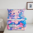 thumbnail image 4 of Erosebridal Kawaii Axolotl Bedding Sets Queen with Comforter , Cherry Blossoms Room Decor, 3pcs, 4 of 6