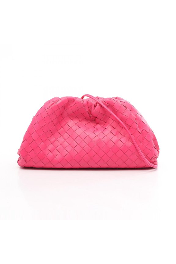 Pre-Owned Bottega Veneta Mini The Handbag Pouch Shoulder Bag Leather Women's Pink 585852