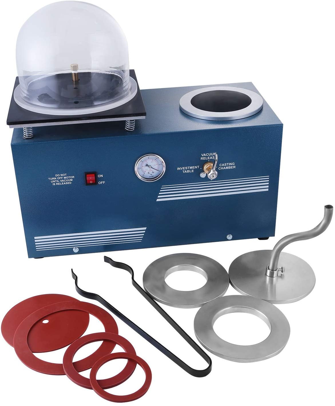 VEVOR Jewelry Lost Wax Cast Vacuum Investing Casting Investment Machine Table Top USA Walmart