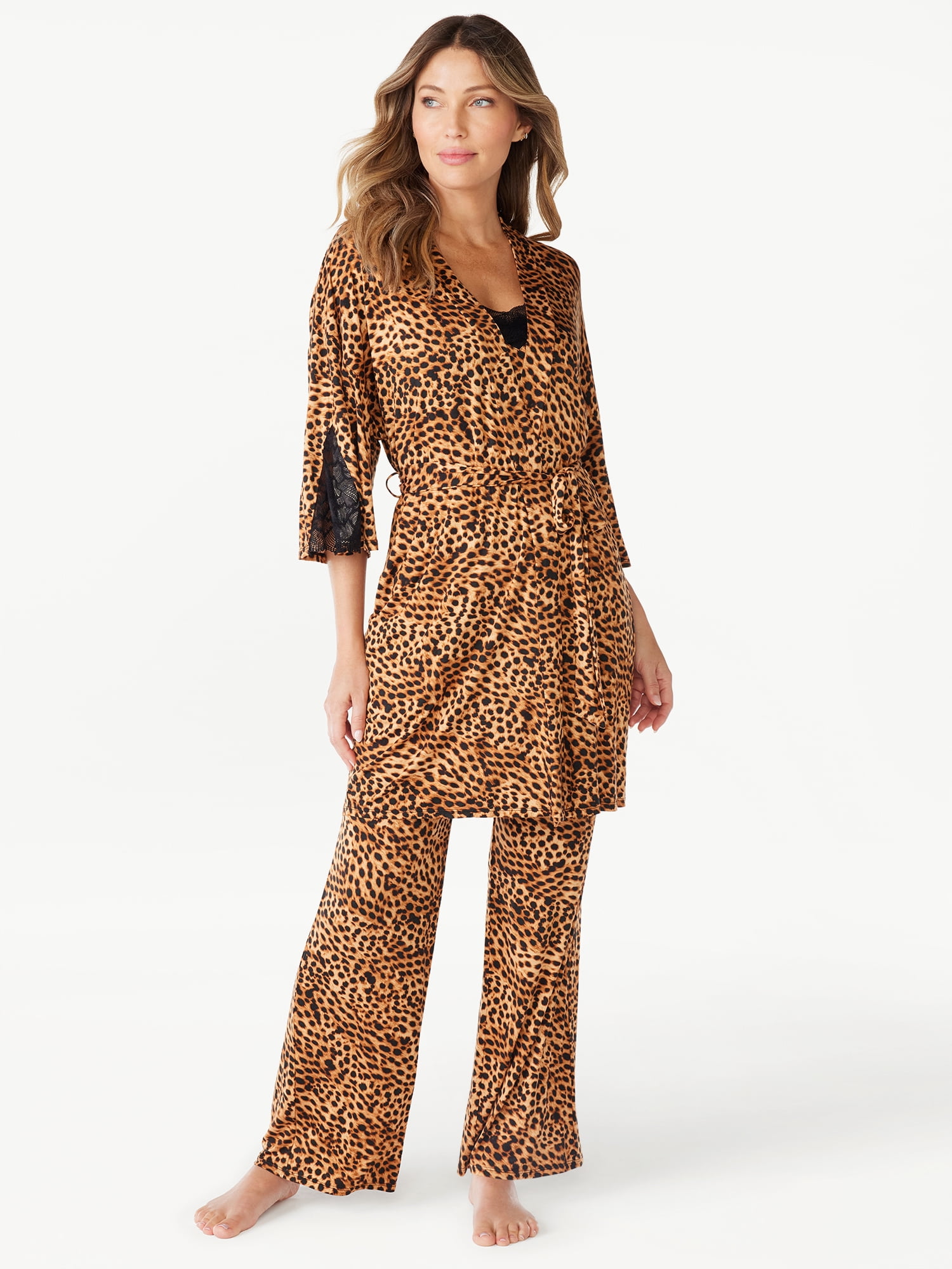 Sofia Vergara Women’s Lace Robe with pockets, Women’s