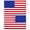 5x8 America -Op 2PK, variant on Magnet Me Up American Flag Vinyl Automotive Magnet Decal, 5x8 In, Red, White and Blue