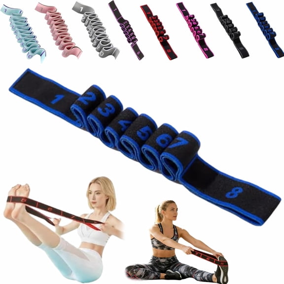 Fitness Resistance Bands with Handles, Fitness Resistance Band for Stretching and Yoga, Fashion Puller Exercise, Adjustable Bands for Full Body Stretching Shaping(Blue)