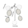 thumbnail image 3 of Elegant Wedding Bouquet Charm Bridal Lacy Pendant Key Pendant Alloy Texture Suitable for Bride and Groom Photo, 3 of 8
