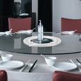 thumbnail image 3 of WHAMVOX  Round Turntable Bearing Base Rotating Display Dining Silver, 3 of 8