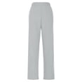 thumbnail image 4 of Aofany Medical Nurse Uniform for Women 2 Piece Solid Scrubs Set Lightweight Comfy Short Sleeve V-Neck Tunics with Elastic Waist Pants, 4 of 8