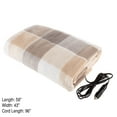 thumbnail image 2 of Electric Car Blanket-Outdoor Heated 12V Travel Throw by Stalwart (Gray/Tan), 2 of 6