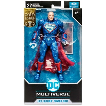 McFarlane Toys DC Comics Multiverse Lex Luthor Power Suit Collectible Action Figure, Blue, 2 oz
