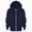 H154-Navy, variant on TOWED22 Girls Hoodie Sweatshirt Full Zip Up Casual Solid Long Sleeve Jacket Kids Lightweight Outwear with Pockets,Navy,5-6 Y