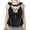 Jet Black, variant on 9-14lbs Dog Front Carrier Backpack, Adjustable Breathable Pet Carrier for Small Dogs, Ventilated Puppy Back Pack with Safety Belt, Lightweight Doggy Backpack for Hiking Outdoor(Jet Black, L)
