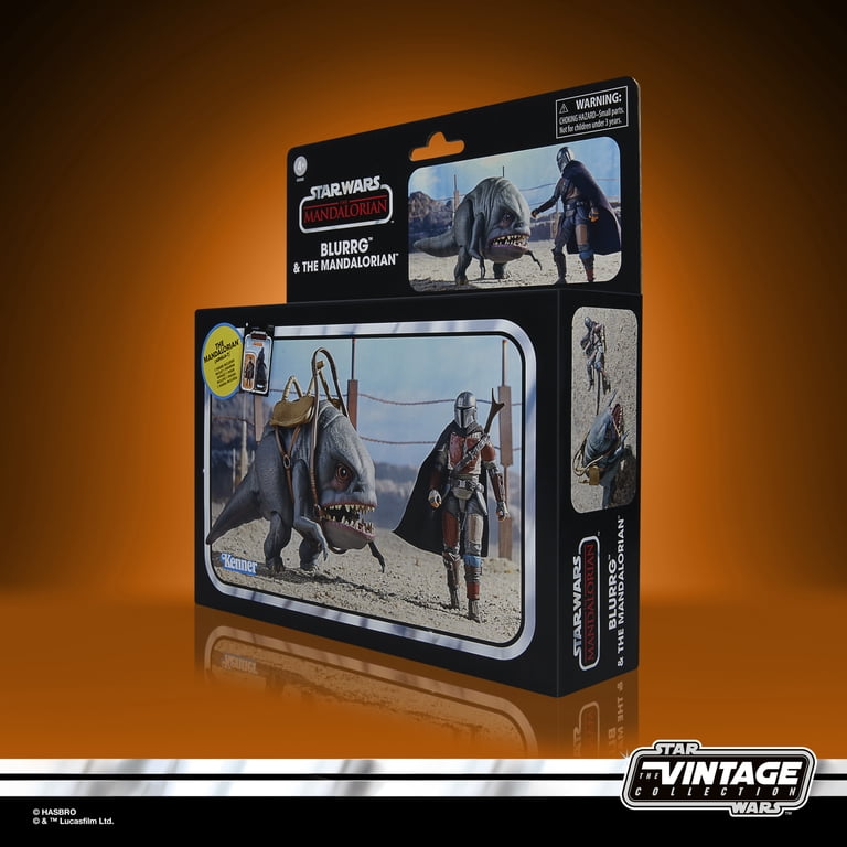 Blurrg & The Mandalorian Star Wars: The Mandalorian Vintage Collection Pack de 2 Figuras 10 cm
