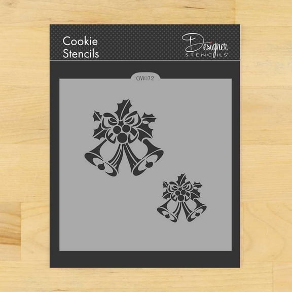 Winter Bells Cookie and Craft Stencil CM072 by Designer Stencils