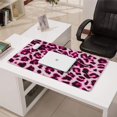 thumbnail image 3 of Long Mouse Pads for Desk,Pink and Gray Of Leopard Print Desk Mats on Top Of Desks, Desk Mouse Pad Extra Large with 3mm Non-Slip Base and Stitched Edge for Gaming,Office,Work,Home 31.5"x15.7", 3 of 6