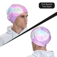thumbnail image 6 of Logiee Purple Sparkling Butterfly Print Unisex Knit Beanie for Men Women Winter Hat,Beanies Skull Caps, 6 of 7
