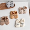 thumbnail image 6 of Toddler Socks 5 Pairs Low Cut Ankle Socks Smile Face Fishnet Cotton Socks for Baby Boys Girls Kids，2-15 Years, 6 of 8