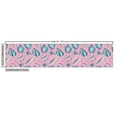 thumbnail image 3 of Ambesonne Tropical Fabric by the Yard Upholstery, Colorful Exotic Leaf Art, 3 Yards, Soft Pink and Cadet Blue, 3 of 5
