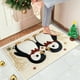 thumbnail image 4 of Christmas Holiday Embroidery Style Non-Slip Absorbent Kitchen Floor Mat, Washable Indoor Doormat for Entryway Bathroom Laundry Room Decor, 4 of 6