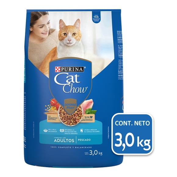 Alimento para Gato Purina Cat Chow Adulto Sabor Pescado 3 kg