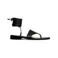 thumbnail image 2 of STAUD Womens Alexandre Lace Up Sandal Leather Flat Thong Sandals, 2 of 3