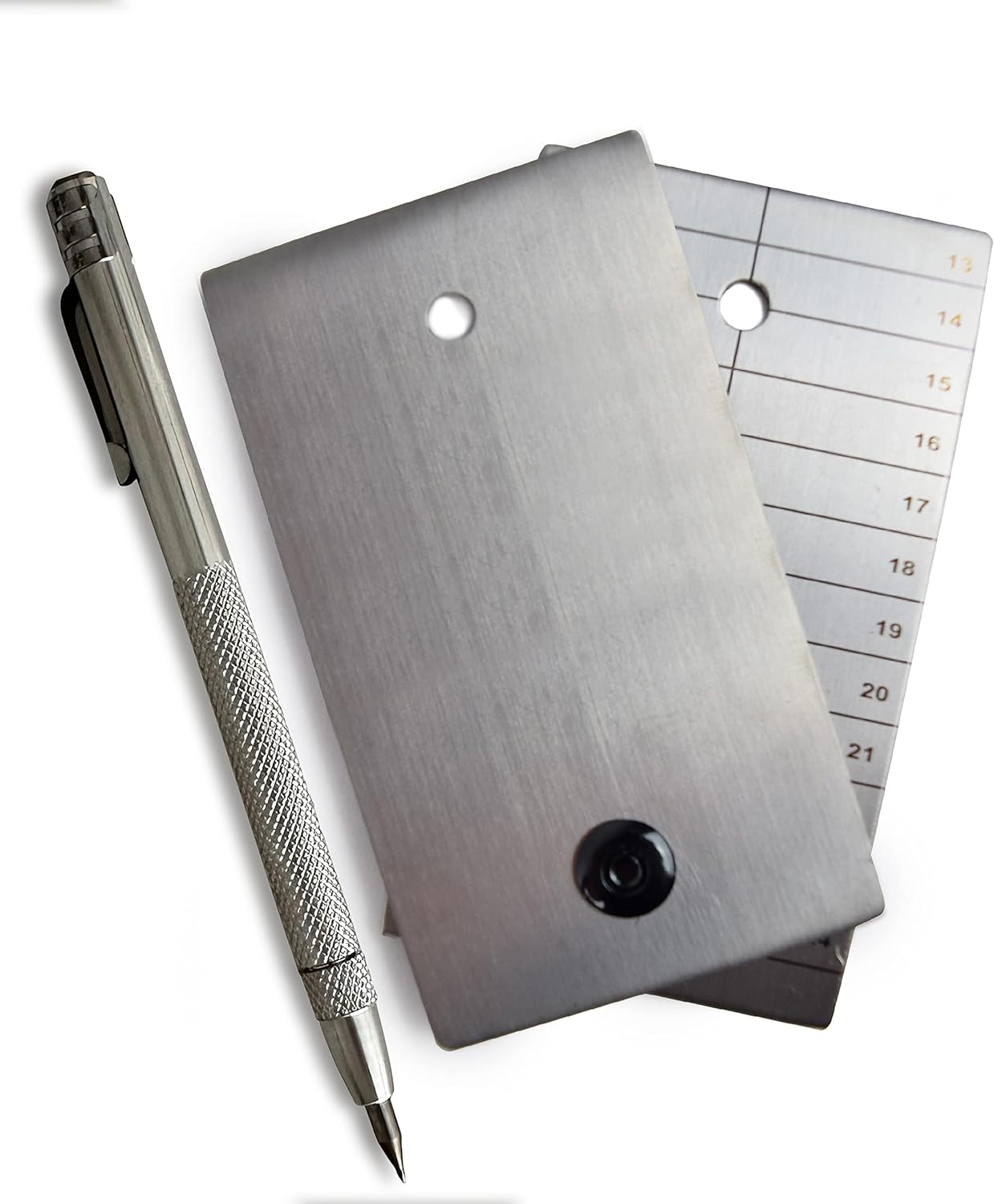 ColdTi Double Titanium Plate with Scribe, Grade 2 Titanium Crypto Seed Phrase Backup