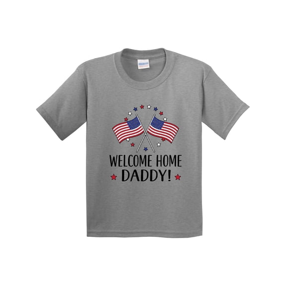 Inktastic Military Homecoming Welcome Home Daddy Youth T-Shirt