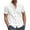 White, variant on ZVNAΖH Mens Linen Shirts Summer Beach Casual Button-down Short Sleeve Shirt Collarless Vintage Shirts Blouse Tops