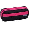 thumbnail image 2 of YSKING Large Capacity Hot Pink Pencil Case,8.66in Triple Zipper Oxford Pouch,Multi Compartment Stationery Organizer for Office College Makeup Storage,Single Aesthetic Pen Storage Bag, 2 of 9