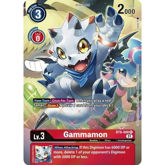 Digimon New Awakening Gammamon BT8-008 (Alternate Art)