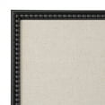 thumbnail image 3 of Kate and Laurel Makenna Framed Linen Fabric Pinboard, 24 x 36, Black, Traditional Beaded Bulletin Board for Vintage Home Wall Organization or Aspirational Vision Board, 3 of 7