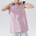 thumbnail image 4 of Men Tank Tops Sleeveless T-shirts O Neck Cotton Vests Plus, 4 of 8