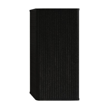Chic Bathroom Cabinet - Black Brown, With Striped Textures And Ample Space Modern Side Storage Oak, Design