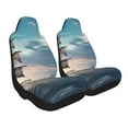 thumbnail image 2 of Cauagu Moonlit Sea Sailboat Print Car Seat Covers,Universal Automotive Seat Covers Car Seat Protectors Easy to Install Car Cover Car Accessories Auto rucks Van & SUV-1, 2 of 9
