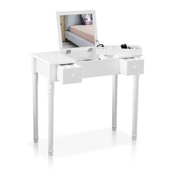 White Vanity Sets with Mirrors