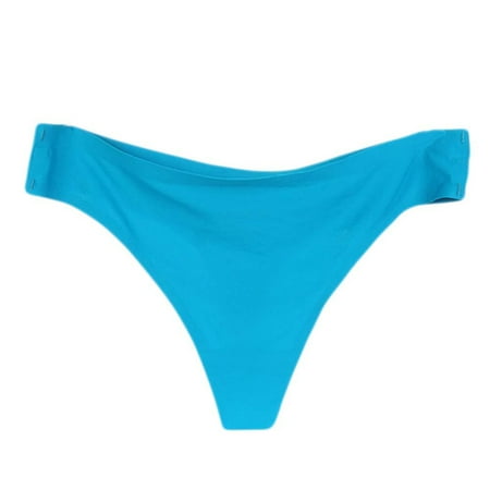 

Qingsaizhen Panties Women Invisible Seamless Sexy Solid Color Low Waist Panties Underwear G-Strings