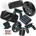 thumbnail image 2 of Game Accessories Kit for Nintendo Switch 2 - Carry Storage Case With Hand Grip, Steering Wheel, Charging Dock & Stand, 2 of 12