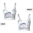 thumbnail image 6 of Rocae Sea Animals for Sports Bra for Women Sports Vest with Performance Stretch and Quick Dry FabricXX-Large, 6 of 9