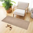 thumbnail image 6 of Haosy Mojave Tan Bathroom Rugs Non Slip Absorbent Soft Plush Quick Dry Bath Mat, 39"x20", 6 of 8