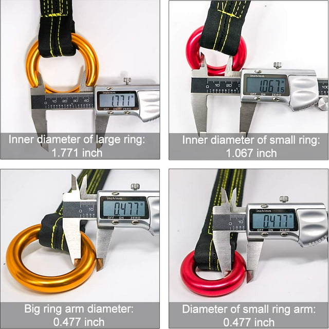 NewDoar Tree Arborist Friction Saver 22KN Climbing Cambium Saver Loop Belt Sling Retrievable Anchor Gold 35.4 inch