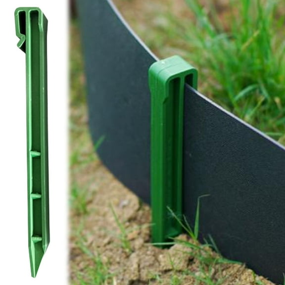 EZPXFCI Plastic Landscape Stakes 10 inch Heavy Duty Black Plastic Stakes Tent Stakes Anchoring Spikes for Edging Terrace Board and Christmas Inflatables Garden Decorations Nails