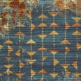 thumbnail image 3 of HomeRoots 350521 9 ft. 10 in. x 13 ft. 2 in. Polypropylene Blue & Coral Area Rug, 3 of 4