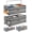 Gray-2PK, variant on Under Bed Storage with Wheels 2-Pack, 65L XXL Under the Bed Storage Containers Large, 10" Tall Adjustable Storage for Underbed with Lids, Rolling for Shoes, Clothes, Blankets (Gray)