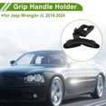 thumbnail image 3 of Mangos de agarre para barra de rodillo para Jeep Wrangler JL 2018-2024, soporte de mango de nylon negro, 1 pieza, 3 of 6