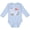 AE-Light Blue, variant on Inktastic Our First Mother's Day- pink flowers Boys or Girls Long Sleeve Baby Bodysuit