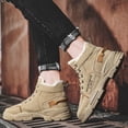 thumbnail image 1 of Tenis Botas de senderismo para hombre, botines antideslizantes con forro de piel, botas casuales para clima frío Wdftyju  Tenis De Mujer Tenis De Hombre, 1 of 6