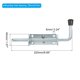 thumbnail image 2 of Pasador de resorte Uxcell de 8.66", 2 paquetes de cerradura de seguridad de hierro con cerrojo deslizante, 2 of 5