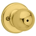 thumbnail image 2 of Kwikset Polo Polished Brass Steel Privacy Knob 3 Right or Left Handed, 2 of 2