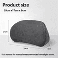 thumbnail image 5 of Car Lumbar Support Pillow, Memory Foam Back Cushion for Driving & Office Chair, Ergonomic Design with Breathable Fabric, Black/Beige, 5 of 5