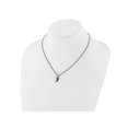 thumbnail image 3 of Collier Pendentif en Émail Noir en Argent Sterling Vieilli, 3 of 4