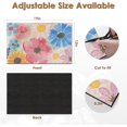 thumbnail image 4 of Coffee Mat for Countertops, Pink Blue Floral Flower Retro Dish Drying Mat 2 Pcs for Kitchen Coffee Bar Accessories, Coffee Maker Espresso Machine Dish Rack Hide Stain Rubber Backed 12x19in, 4 of 6