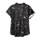thumbnail image 2 of Mujeres Pantalones Cortos Casual Hawaii Impreso Manga Corta Blusa Superior, Regular Ajuste Sudadera de Verano Sexy, 2 of 5